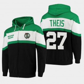 Daniel Theis Colorblock Boston Celtics Green Hoodie