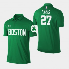 Men's Boston Celtics Daniel Theis Icon Edition Green Polo