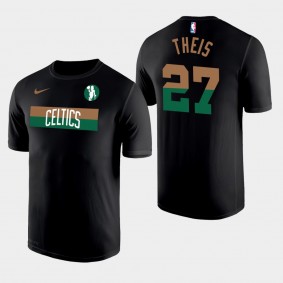 Boston Celtics Daniel Theis Wordmark Logo Black Legend Performance T-Shirt