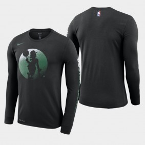 Men's Boston Celtics Dry Dezzo Logo Long Sleeve Black T-Shirt