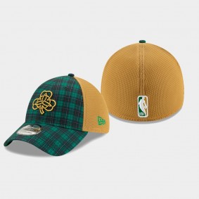 Boston Celtics Earned 39THIRTY Flex Plaid Hat Green