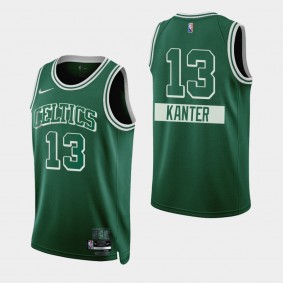 2021-22 Boston Celtics 75th Anniversary Enes Kanter Diamond Jersey Green