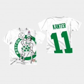 Boston Celtics Enes Kanter Big Face T-Shirt White