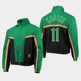 Boston Celtics Enes Kanter City 2.0 Courtside Full-Zip Jacket Black Kelly Green