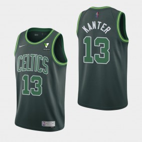 Enes Kanter Boston Celtics Earned Edition Jersey Green