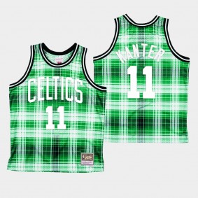 Boston Celtics Enes Kanter Private School Hardwood Classics Jersey Green