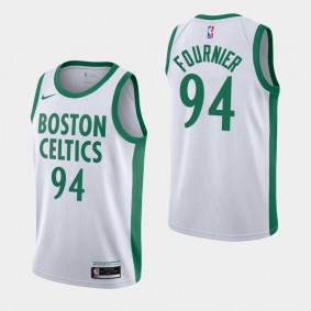 2021 Evan Fournier Boston Celtics White Jersey - City