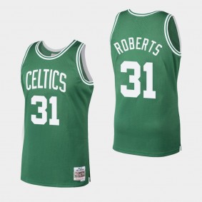 Boston Celtics Fred Roberts Kelly Green 1986-87 Hardwood Classics Men's Jersey