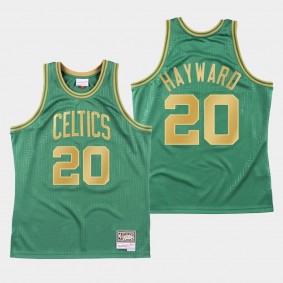 Boston Celtics Gordon Hayward 2020 CNY Hardwood Classics Jersey Green