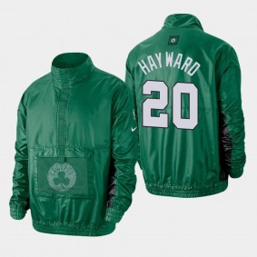 Boston Celtics Gordon Hayward Courtside Kelly Green Lightweight Jacket