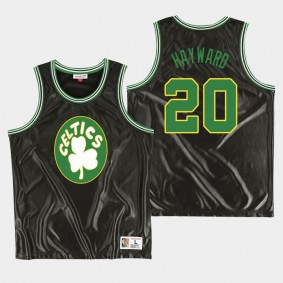 Boston Celtics #20 Gordon Hayward Dazzle HWC Jersey Black