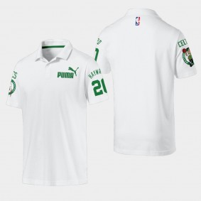 Men's Boston Celtics Gordon Hayward Essentials White Polo