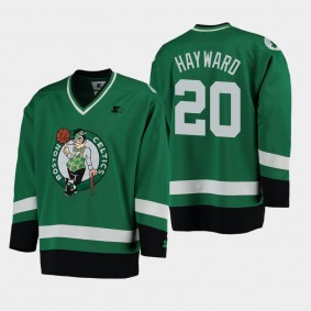 Men's Boston Celtics Gordon Hayward Hockey Green Jersey