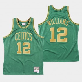 Boston Celtics Grant Williams 2020 CNY Hardwood Classics Jersey Green