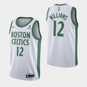 Vistaprint Patch Grant Williams Boston Celtics White 2020-21 Jersey - City