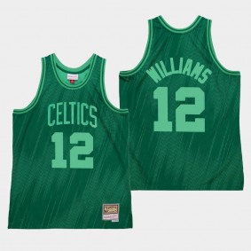 Boston Celtics #12 Grant Williams Hardwood Classics Jersey Monochrome Green