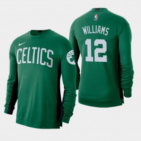 Boston Celtics Grant Williams Performance Long Sleeve Shooting Kelly Green Shirt