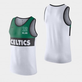 Men's Boston Celtics Grant Williams White Wordmark Logo Tank Top