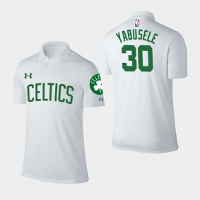 Men's Boston Celtics Guerschon Yabusele Association Edition White Polo