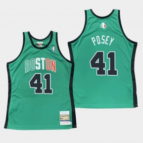 Boston Celtics James Posey 2007-08 Hardwood Classics Throwback Jersey Green