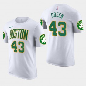 Men's Boston Celtics Javonte Green City White T-Shirt