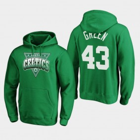 Boston Celtics Javonte Green Classics Retro Triangle Graphic Hoodie Green