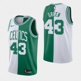 Men's Boston Celtics Javonte Green Split Jersey White Green