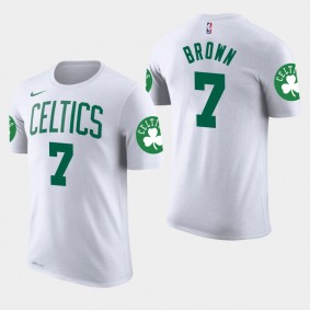 Men's Boston Celtics Jaylen Brown Association White T-shirt