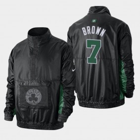 Boston Celtics Jaylen Brown Courtside Black Lightweight Jacket