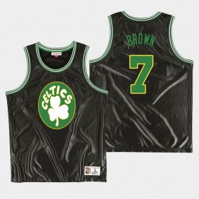 Boston Celtics #7 Jaylen Brown Dazzle HWC Jersey Black