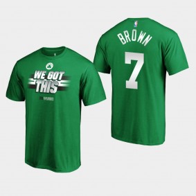 Men's Boston Celtics Jaylen Brown NBA Playoffs Bound All You Got Kelly Green 2019 T-shirt