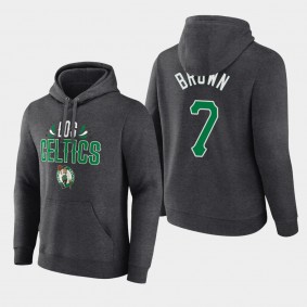 Boston Celtics Jaylen Brown Latin Night Charcoal Hoodie Pullover
