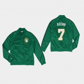 Boston Celtics Jaylen Brown Track Kelly Green Jacket