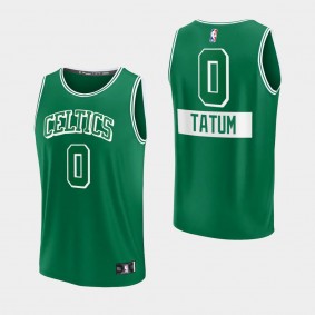 Boston Celtics Jayson Tatum Replica City Jersey Green