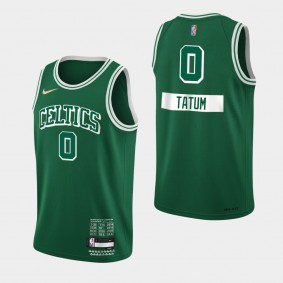 2021-22 Boston Celtics 75th Anniversary Jayson Tatum Diamond Jersey Green