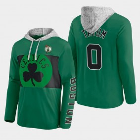 Boston Celtics Jayson Tatum Block Party Kelly Green Hoodie Men's Pullover