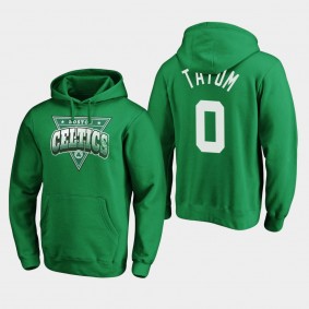 Boston Celtics Jayson Tatum Classics Retro Triangle Graphic Hoodie Green