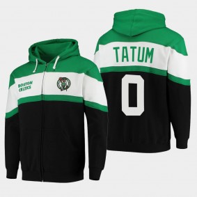 Jayson Tatum Colorblock Boston Celtics Green Hoodie