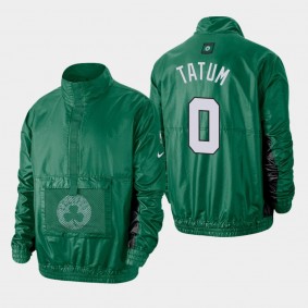 Boston Celtics Jayson Tatum Courtside Kelly Green Lightweight Jacket