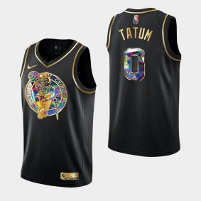 2021-22 NBA 75TH Diamond Boston Celtics Jayson Tatum Jersey Black