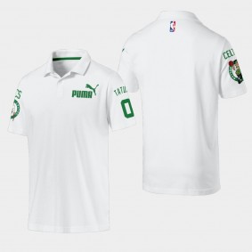Men's Boston Celtics Jayson Tatum Essentials White Polo