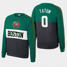 Boston Celtics Jayson Tatum Hardwood Classics Leading Scorer Fleece Pullover Sweatshirt Kelly Green