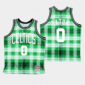 Boston Celtics Jayson Tatum Private School Hardwood Classics Jersey Green