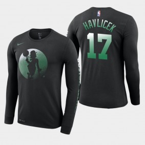 Boston Celtics John Havlicek Dry Dezzo Logo Long Sleeve T-Shirt