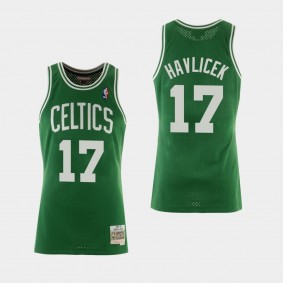 Men's Boston Celtics John Havlicek Hardwood Classics Green Jersey