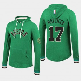 Boston Celtics John Havlicek Classics Raglan Pullover Kelly Green Hoodie