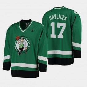 Men's Boston Celtics John Havlicek Hockey Green Jersey