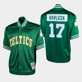 Men's Boston Celtics John Havlicek Authentic Shooting T-Shirt