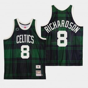 Boston Celtics #8 Josh Richardson M&N x Uninterrupted Jersey Green