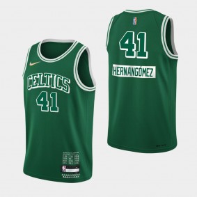 2021-22 Boston Celtics 75th Anniversary Juancho Hernangomez Diamond Jersey Green